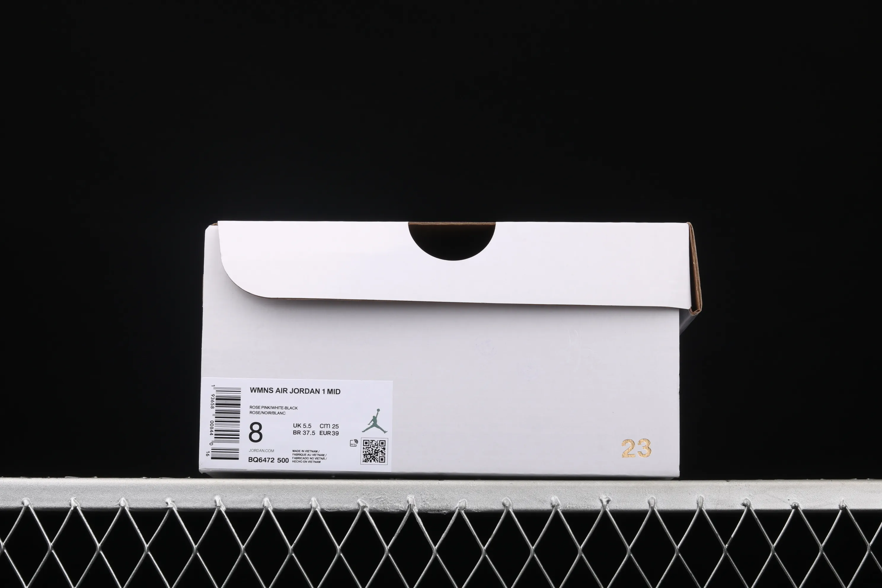 All categories Air Jordan Jordan series basketball shoes Air Jordan 1 Mid Air Jordan 1 Mid SE AJ1 Joe 1 white pink black hook Zhongbang basketball shoes BQ6472-500
